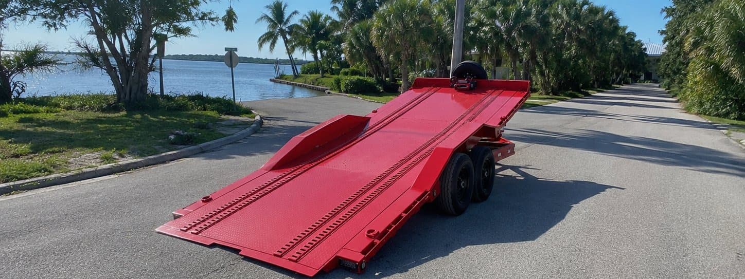 MAXXD T6X 20' power tilt equipment trailer for rent — 3rd Alarm Hauling, Terra Ceia, FL